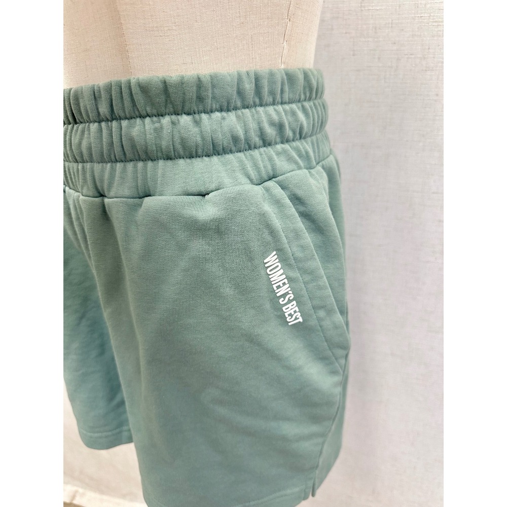 Women's Best Comfort Shorts Cotton Blend Solid Pastel Sage Green Size Medium - Picture 7 of 14